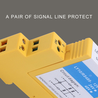 Parafoudre DC 0-24V 4-20mA RS485 2 fils pour signal, protection contre les surtensions PLC, parafoudre pour ligne de données, parafoudre SPD