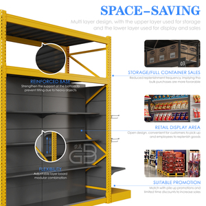 Scaffali per Supermercato a Doppio Lato Personalizzabili, Robusti Espositori per Negozi e Centri Commerciali - Product Image 2