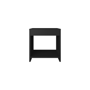 Chroma 16.5 Inch Tall Minimalistic Nightstand With <b>Open</b> Shelf For Bedroom <b>Storage</b> - Product Image 5