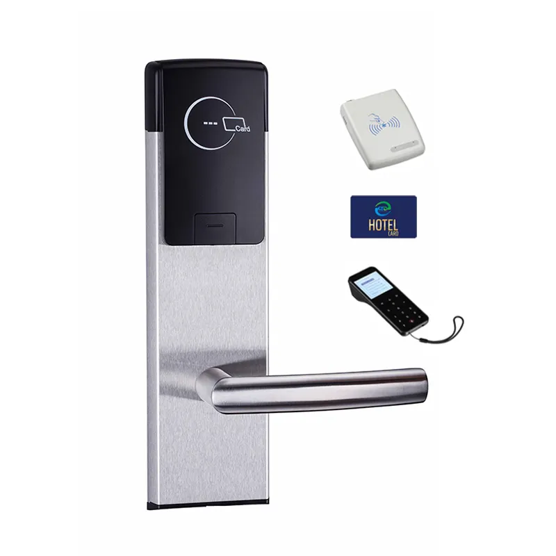 Serratura della maniglia della porta dell'hotel della carta chiave intelligente da infilare Standard usa con sistema software di gestione