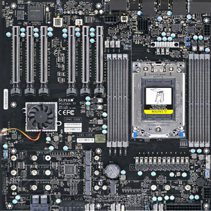 เมนบอร์ดภายในแท้รุ่น MBD-M12SWA-TF ชิปเซ็ต WRX80 ซ็อกเก็ตเดี่ยว SWRX SP3 8 ช่อง DIMM รองรับ PCIE M2 U2 E-ATX สำหรับเซิร์ฟเวอร์ มีสินค้าในสต็อก - Product Image 1
