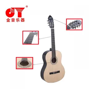 Китайская фабрика, оптовая продажа, испанская Еловая верхняя часть с Sapele, Классическая гитара ручной работы