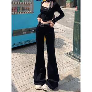 กางเกงยีนส์ขาบานเอวสูงของผู้หญิงสำหรับ2025กางเกงขาตรงทรงหลวมลำลองพร้อมกางเกงสกินนี่เข้ารูปขนาด XL เทรนด์สำหรับฤดูใบไม้ผลิฤดูใบไม้ร่วง - Product Image 2