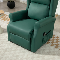 Moderne Wohnzimmermöbel CSON HQ-8037 Einzelner Elektrischer Aufstehsessel mit Liegefunktion, Leder-Relaxsessel mit Metallrahmen und Polsterung