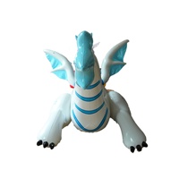 Nouveau design 2026 : Dragon bleu gonflable publicitaire personnalisé en forme d'animal, en carton, à vendre