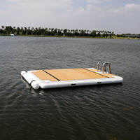 Plate-forme de natation gonflable, ponton flottant, dock de mer pour les équipements de sports aquatiques