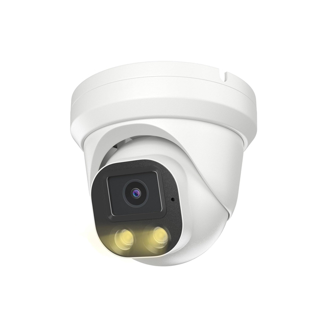 4K 8MP IP Camera Turret Smart Dual Light AI Motion Detection Built in Audio IR Night Vision Outdoor POE Camera H265+ DWDR