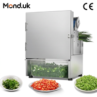 Mond.uk Coupe-légumes électrique commercial 150 kg/h, silencieux, pour oignon vert, machine professionnelle à découper les piments en anneaux pour barbecue