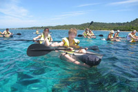 Canoë-kayak transparent en plastique PC, bateau à rames, 2 places, canoë transparent en plastique