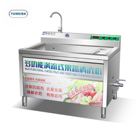 Commerciële Turbo Groentewasmachine met Ozon Sterilisatie Belletjesreiniging voor Hotel, Kantine, Fruit, Vlees, Zeevruchten