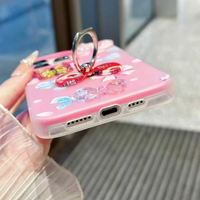 Coque de téléphone 2-en-1 BAILI Factory avec support papillon et gelée, pour iPhone 17 Air 16 15 14 Plus 13 Pro, avec breloque nœud coloré
