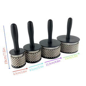Strumento a percussione Kabasa Cabasa, shaker africano per accompagnamento ritmico di gruppo con perline metalliche per <span class=keywords><strong>musicisti</strong></span> - Product Image 4