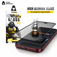 Pelindung Layar Kaca Tempered Anti-SPY Khusus OEM untuk iPhone 18 17 16 15, Pelindung Layar Gorilla Glass