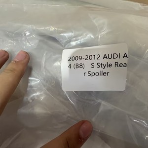 S Phong Cách Khởi Động Môi Phía Sau Thân Cây Spoiler Carbon Sợi Cánh Cơ Thể Kit Phụ Tùng Xe Hơi Cho Audi A4(B8) 2009 2012 Phụ Tùng Xe Hơi Điều Chỉnh Phụ Kiện - Product Image 5