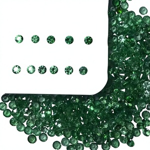 AA Quality Natural Tsavorite Gems Trade 1.5mm~2.1mm Round Brilliant Cut Green <b>Garnet</b> Tsavorite - Product Image 2