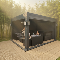 Pergola de luxe Sweet Home Oscar en aluminium avec toit à lames orientables, imperméable, pour décorations de jardin extérieur, patio, gazebo, protection solaire