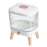 Distributeur Automatique de Céréales et Aliments Secs Élégant Blanc – Conteneur de Stockage de Grains, Farine et Haricots