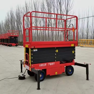 Plataforma Elevadora de Tijera de 5m, 6m, 8m, 10m, 12m, 14m, 15m, Elevador Hidráulico Automático Móvil para Trabajos Aéreos, Elevador Eléctrico para Andamios - Product Image 2