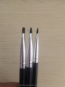 <span class=keywords><strong>Brocha</strong></span> de pliegue de corte plano de maquillaje de etiqueta privada, <span class=keywords><strong>brocha</strong></span> de rubor plana sin logotipo, moq bajo - Product Image 5