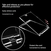 Étui de protection rigide en plastique transparent épais pour cartes de baseball, type Toploader One Touch, avec support magnétique pour cartes - Vente en gros