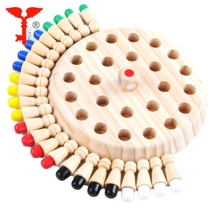Sản xuất giáo dục Montessori đồ chơi đầy màu sắc bằng gỗ bộ nhớ phù hợp với thanh cờ vua trò chơi tương tác trò chơi - Product Image 2