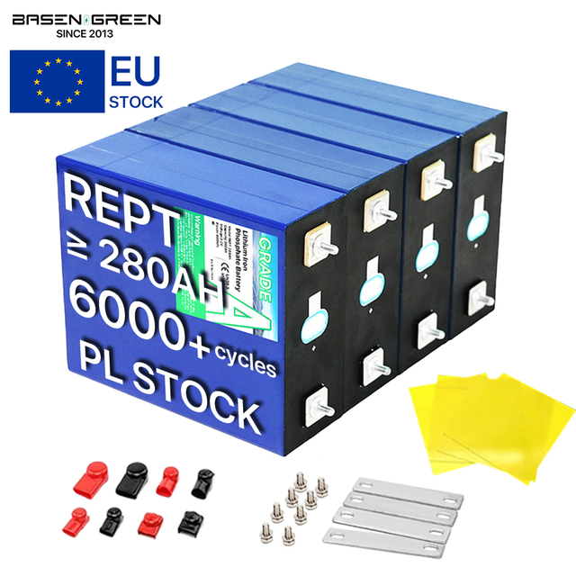 CATL LIFEPo4 REPT LISHEN Factory 3.2V 280Ah 230 200Ah 340Ah Lifepo Battery Prismatic Storage Size Forklift DIY Energy LFP