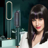 Escova de cabelo, elétrica de alta qualidade, profissional, modelador, alisador, moda, aquecimento rápido, alisador de cabelo de cerâmica
