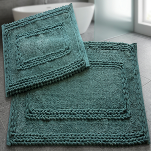 Tapis de bain moderne au design industriel, écologique, vert, uni, tufté, grand format, fabriqué à la machine, 100 % Halloween Hôtels - Product Image 2