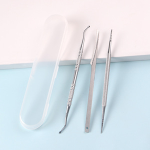 TSZS Offre Spéciale 3 pièces/boîte outil de nettoyage de manucure Salon de manucure ensemble de Correction d'orteil Double face 100% ongle incarné en acier inoxydable - Product Image 1