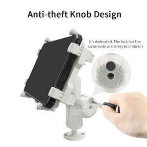 38mm/C Sizes /1.5'' White Security Double Socket Arm VIN-C-8.7C-Lock-white/VIN-C-15C-Lock-white <b>for</b> <b>Tablet</b> Mount - Product Image 4