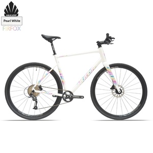Vélo de route HULDABIKE Huludah Fire Fox en alliage d'aluminium avec guidon plat, 9 vitesses, freins à disque doubles, fourche à ressort hydraulique, câblage interne - Product Image 5