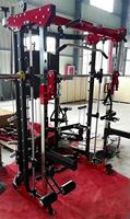 Equipo de fitness deportivo pecho mosca remo cuclillas estante multifuncional gimnasio Smith máquina
