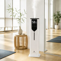Humidificateur d'air silencieux de 10 L à poser au sol avec diffuseur d'arômes et minuterie pour hôtel, bureau, commerce et maison