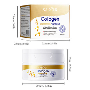 Crème de soin des mains et des <span class=keywords><strong>pieds</strong></span> au collagène 110g, anti-dessèchement, anti-gerçures, adoucit la kératine, hydratation profonde, rend les mains et les <span class=keywords><strong>pieds</strong></span> plus lisses et plus doux. - Product Image 5
