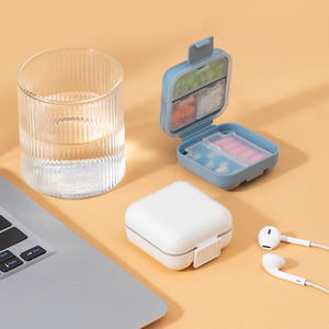 Hot bán nhỏ <span class=keywords><strong>Pill</strong></span> Box Organizer nhựa <span class=keywords><strong>container</strong></span> thuốc cầm tay trường hợp cho công ty - Product Image 5