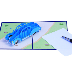 <span class=keywords><strong>Carte</strong></span>-<span class=keywords><strong>cadeau</strong></span> de fête des pères de voiture classique coupé 3D faite à la main de haute qualité pour le papier «Merci» «Get Well Soon» «Bonne chance» - Product Image 5
