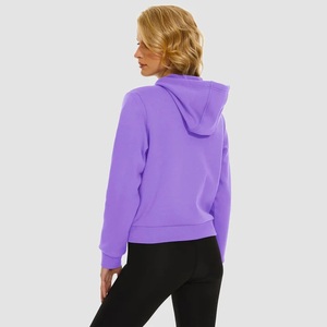 New Style OEM ODM Casual Custom Logo Printing Polyester Short Hoodie High Quality <b>Sweatshirts</b> Women Crop Top Hoodie - Product Image 4