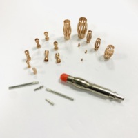 Adaptateur de fiche banane 2P personnalisé OEM ressort en cuivre au béryllium mâle femelle accessoires alimentation DC application laiton Contact Nylon 10A