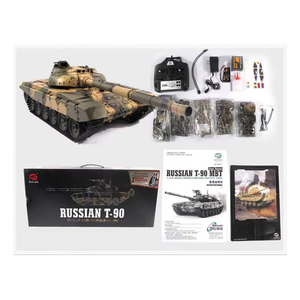 1/16 russe T90 <span class=keywords><strong>Heng</strong></span> <span class=keywords><strong>Long</strong></span> 3938-1 7.0 radiocommande infrarouge <span class=keywords><strong>char</strong></span> de combat principal mise à niveau métal blindé militaire RC réservoir fumée son - Product Image 6