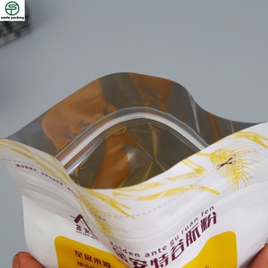 Hot Selling 8 Side Heat Seal Flat Bottom <b>Bags</b> Clear Window <b>Bread</b> Pouch Sealed With Eight Side - Product Image 5