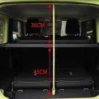 Porte-bagages arrière en acier Lantsun JMN173 pour Suzuki Jimny JB74 3 portes 2018-2026, séparateur de coffre