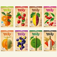 Palitos de Galleta Sándwich de Chocolate Pocky Japoneses de 55g, Galletas Crujientes, Precio de Descuento al por Mayor