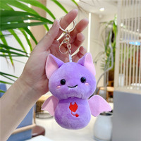 Porte-clés en peluche pour chauve-souris, jouet, animal en peluche, chauve-souris douce, poupée, breloque pour machine à griffes