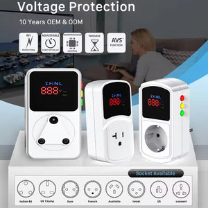 Protector de Voltaje Monofásico ZHNL de Fácil Instalación y Eficiente, Protector de Voltaje Automático Ajustable contra Sobretensiones y Bajas de Voltaje - Product Image 6
