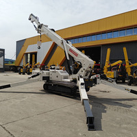Grue araignée télécommandée de haute qualité de 8 tonnes avec nacelle pour personnel, nouvelle grue mobile de construction