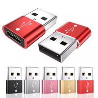Convertidor OTG USB Macho a Tipo C Hembra, Conector Tipo A-C, Adaptador USB C a USB 3.1 OTG, Plug and Play para Teléfonos Móviles