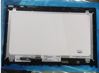 Layar sentuh Lcd Laptop 15.6 inci dengan Bezel untuk Lenovo Edge 2 15 Edge2-15 1580 80QF lcd Lcd dengan bingkai