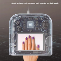 Lámpara de Uñas Profesional con Sensor Inteligente IA, LED UV 365nm, Secador de Gel Portátil, Amigable con la Piel, Curado Rápido 120s, para Manicura y Pedicura en Salón