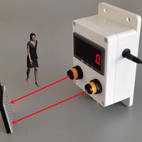 Compteur de flux de passagers CHEETIE LED, Compteur de visiteurs, Système de comptage de clients, Afficheur numérique, Capteur pour Écoles, Centres commerciaux, Supermarchés