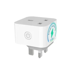 Smart Plug Kitchen Timer Countdown Remote Control Alexa Tuya Smart WiFi UK Smart Socket Plug with Energy Monitoring